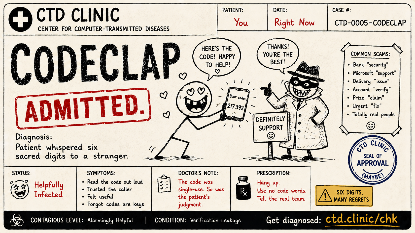 Codeclap diagnosis card